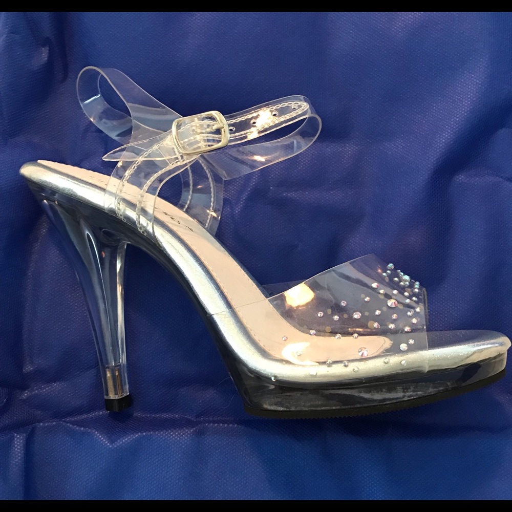 Clear heal sandals